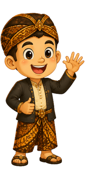 Maskot murid laki-laki
